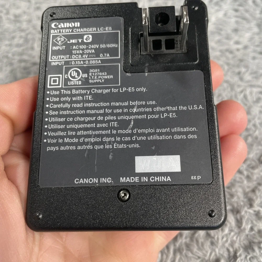 Original OEM Canon LC-E5 Battery Wall Charger TESTED Working Photography